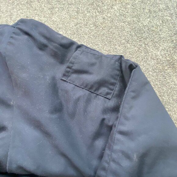 VTG Cintas Work Jacket Mens 2XL‎ Navy Mickey American Truetzschler Patch Quilted - Picture 8 of 14